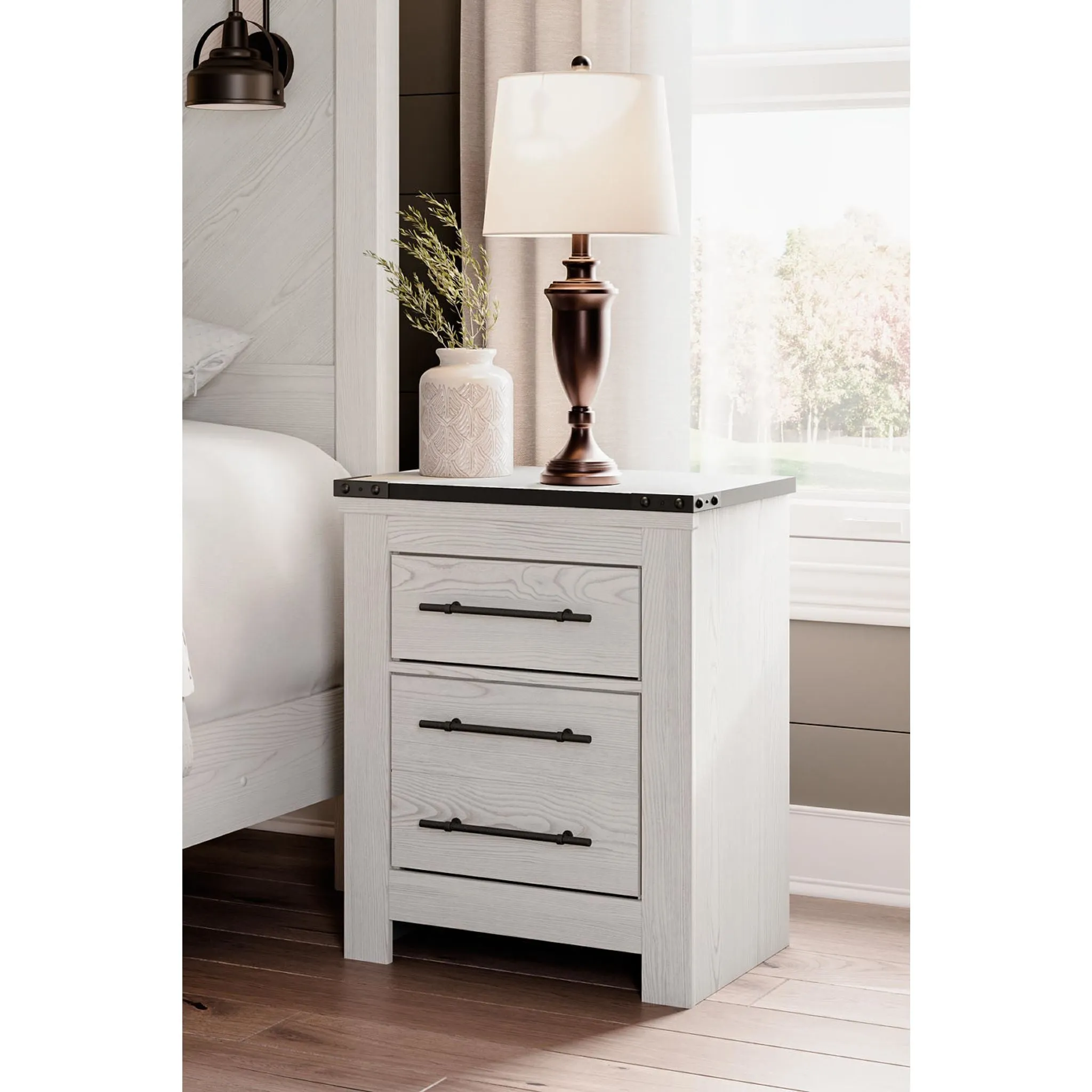 Schoenberg Nightstand - White