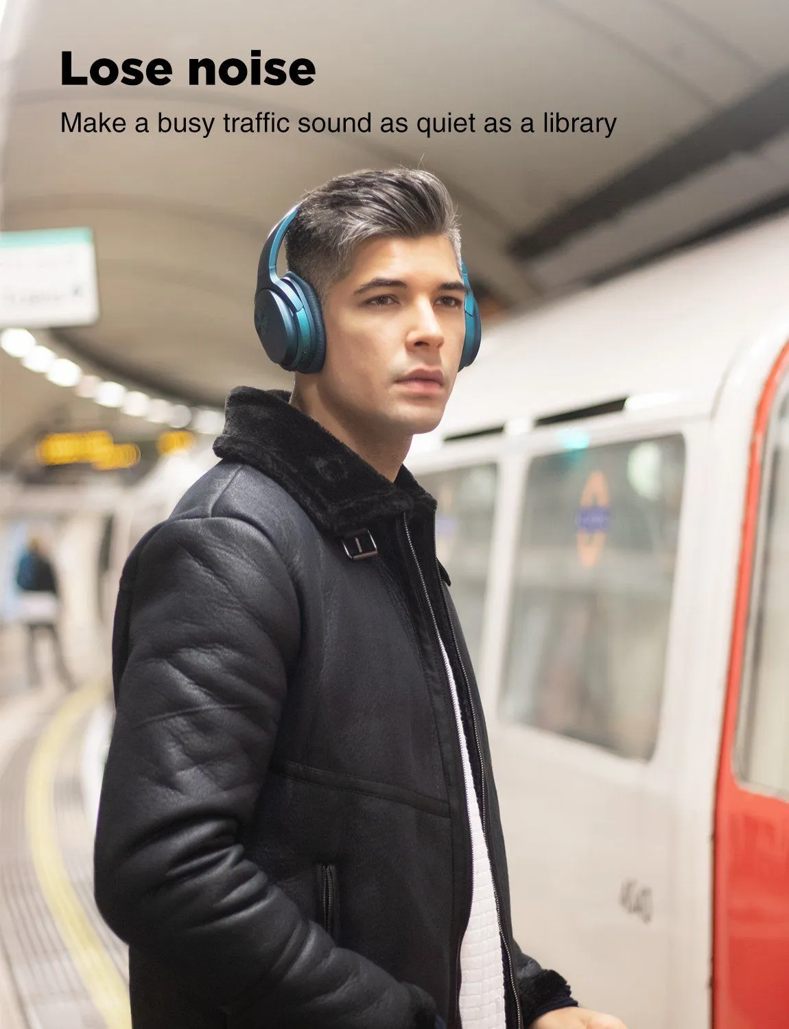 SE7 Dual Feedback Active Noise Cancelling Bluetooth Headphones