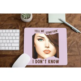 Selena Gomez Mousepad - Tell Me Something I Don't Know