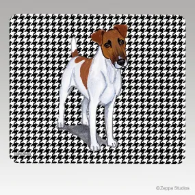 Smooth Fox Terrier Houndstooth Mouse Pad