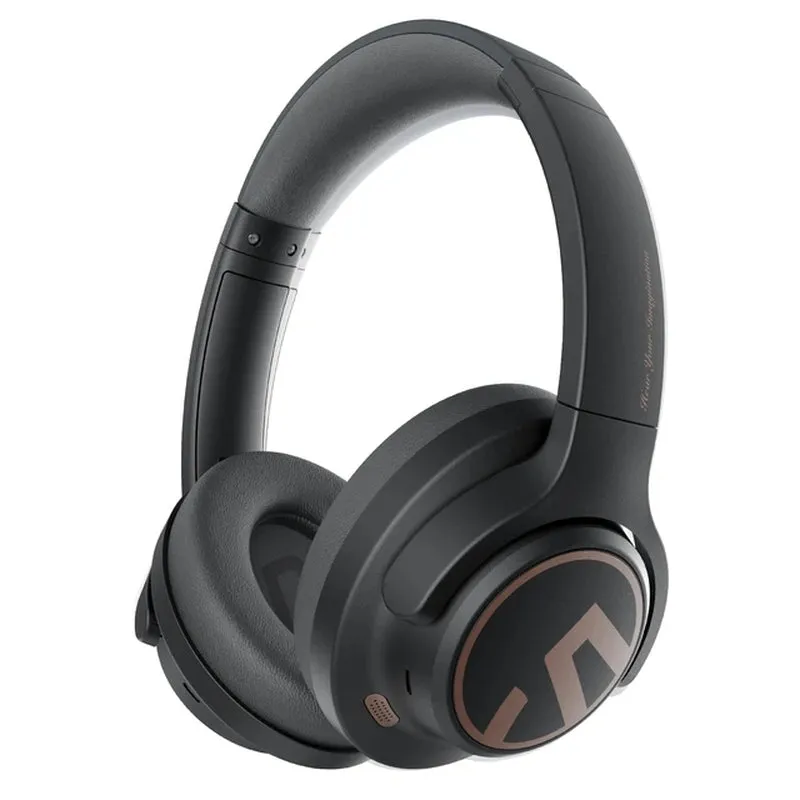 Soundpeats Space Headphones Bluetooth 5.3 Hybrid Active Noise Cancelling Wireless Headphone,123H Play,Mic,Multipoint Connection