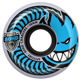 Spitfire - Chargers Conical Clear 58MM 80HD Skateboard Wheels