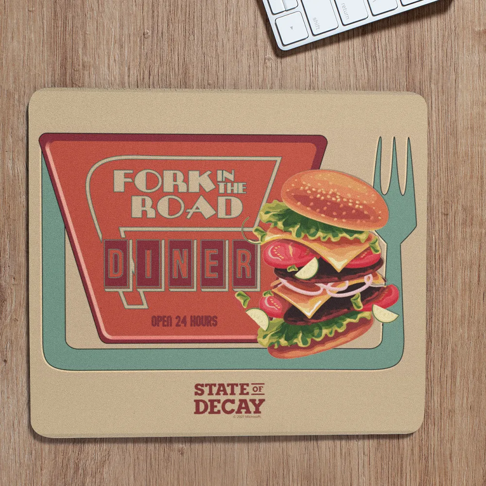 State of Decay Fork in the Road Diner Mousepad