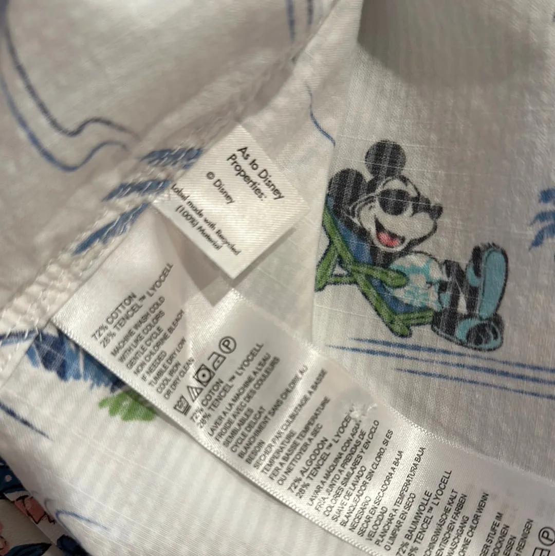 Tommy Bahama x Disney Parks Collection Mickey Mouse Button Shirt Short Sleeve XL