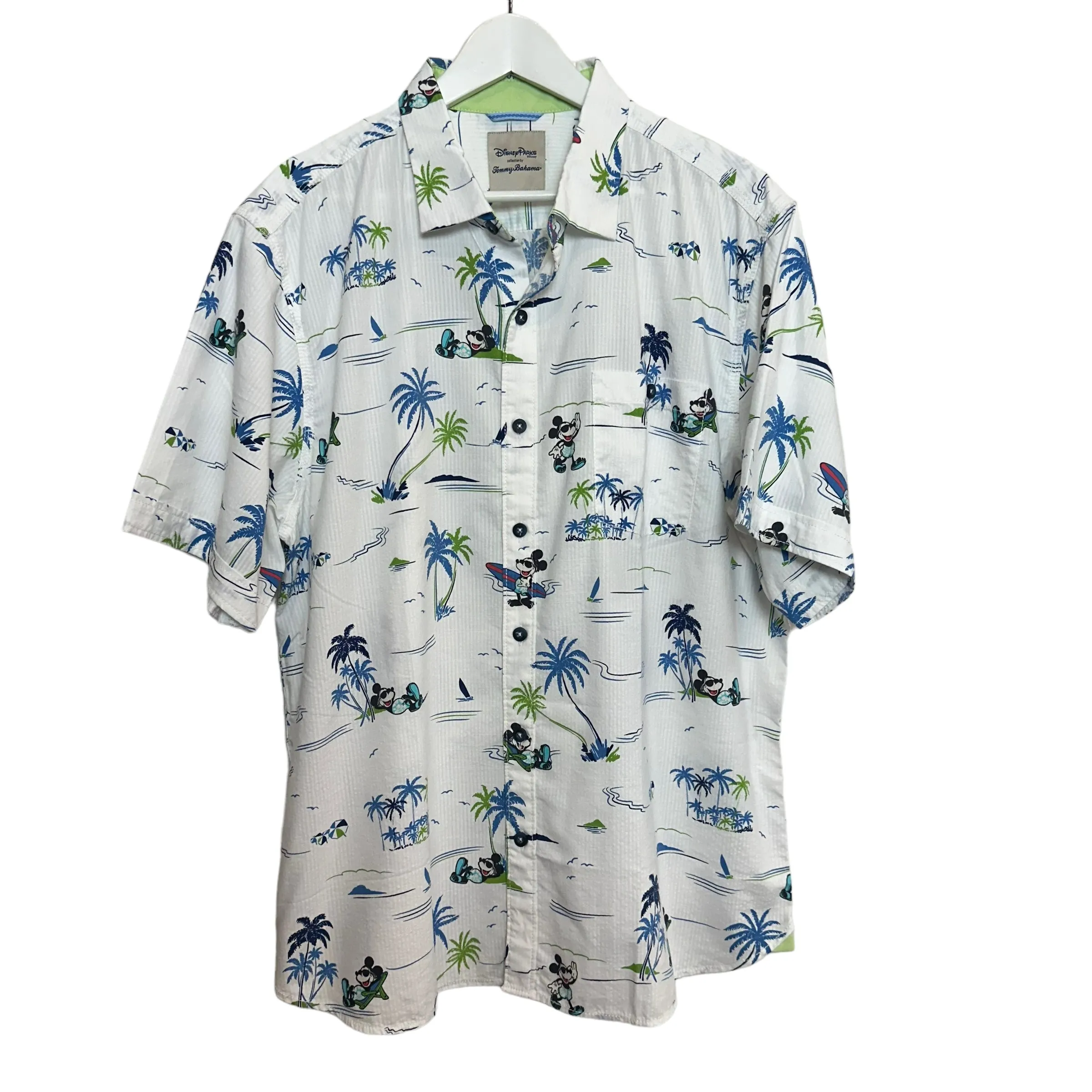 Tommy Bahama x Disney Parks Collection Mickey Mouse Button Shirt Short Sleeve XL