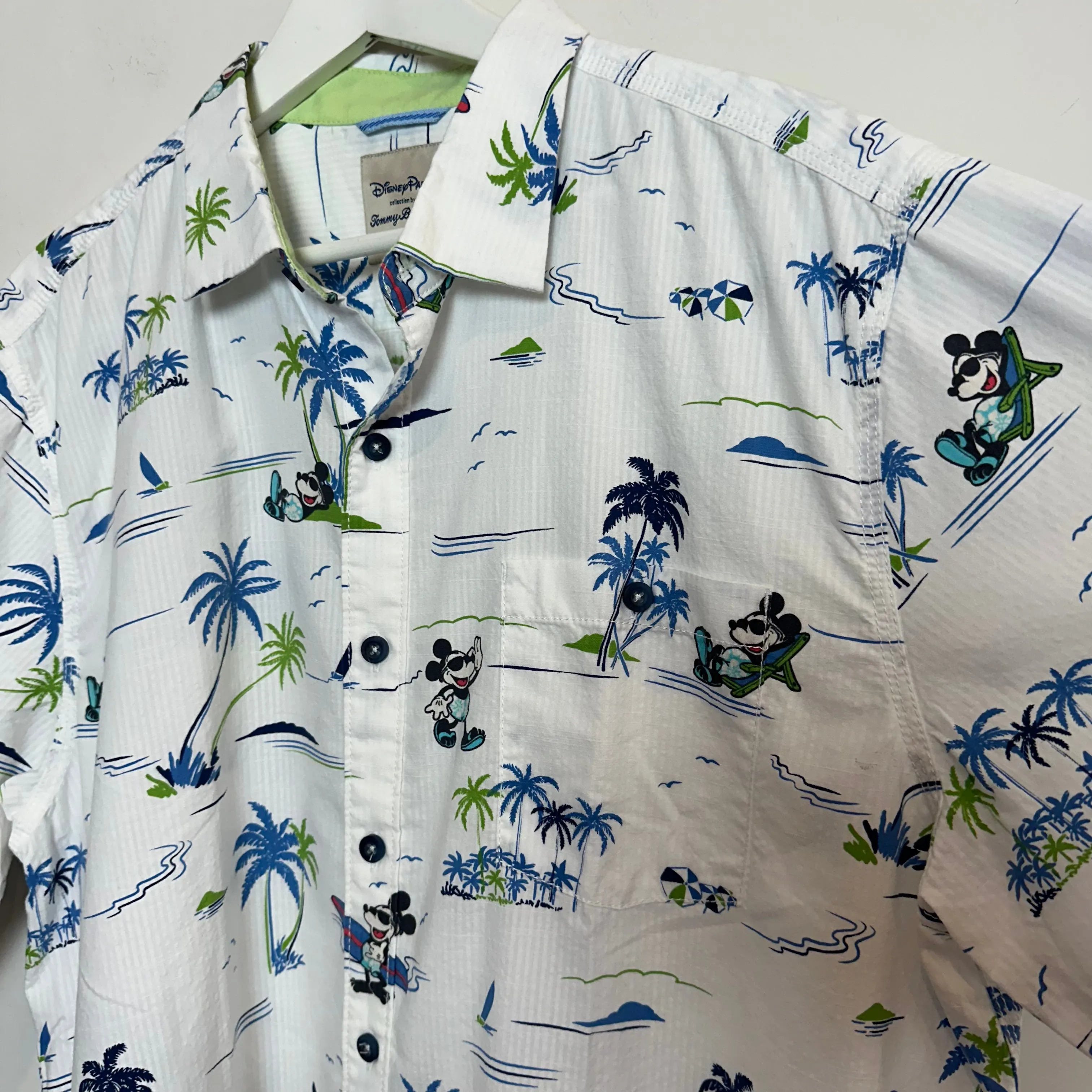 Tommy Bahama x Disney Parks Collection Mickey Mouse Button Shirt Short Sleeve XL