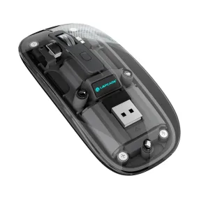 Trendy Wireless Mouse Transparent BT 2.4Ghz Grey (LMW-710)