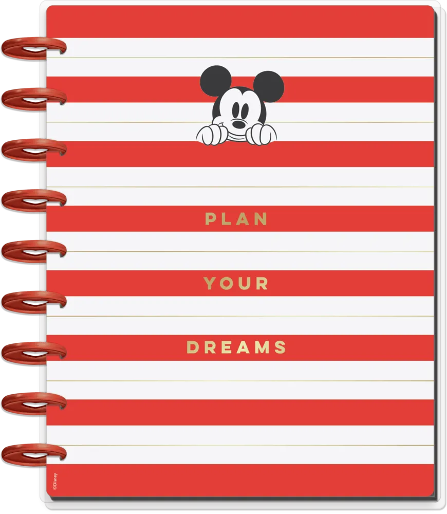 Undated Disney© Mickey Mouse Wonderful Classic Vertical Happy Planner - 12 Months