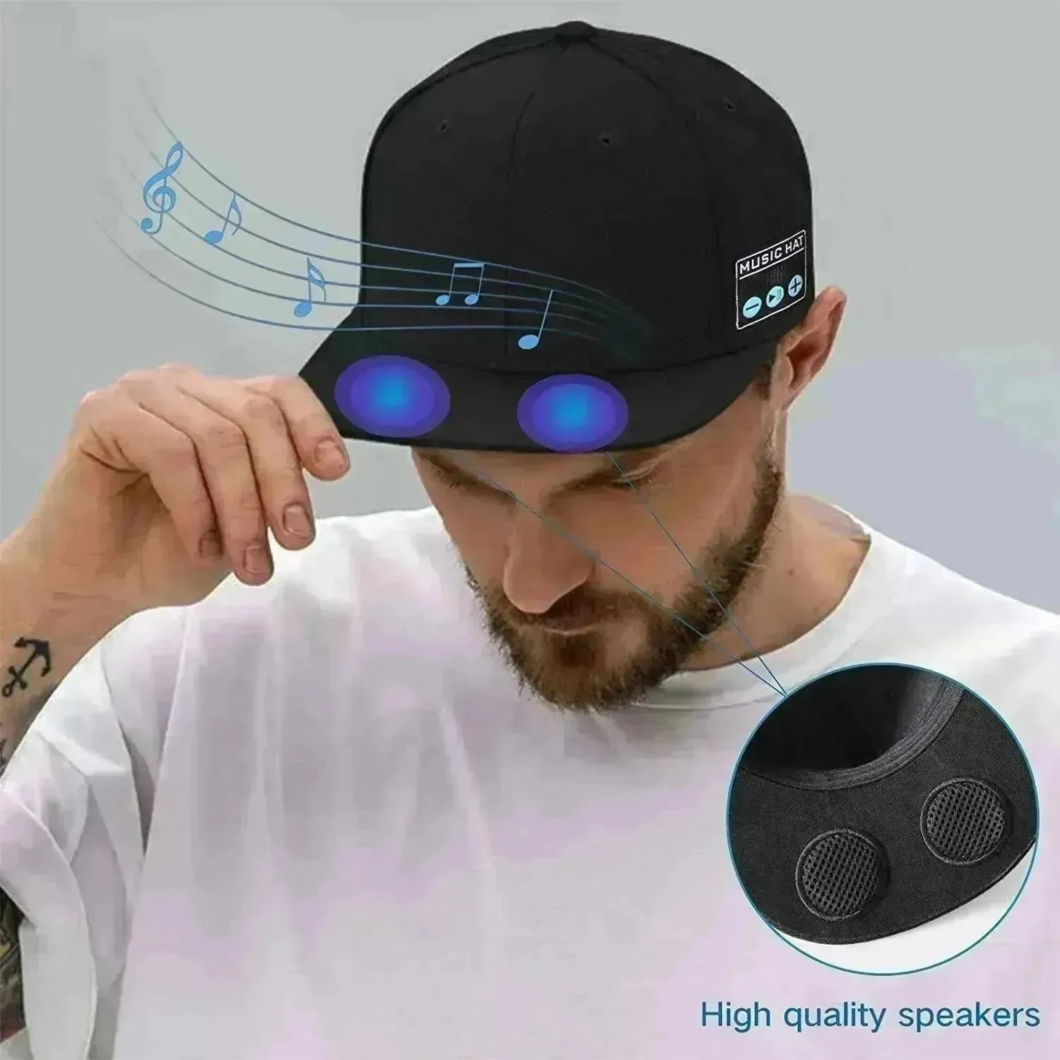 Unisex European Music Hat Headphones Baseball Caps