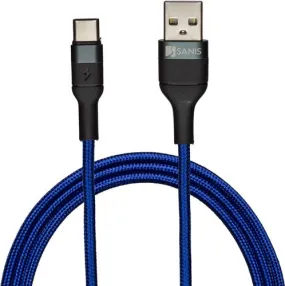 USB to USB-C  Charging Cable – 10ft– Blue