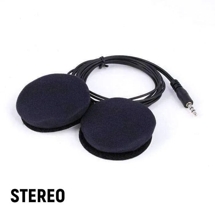 Velcro Mount Helmet Speakers - Mono and Stereo