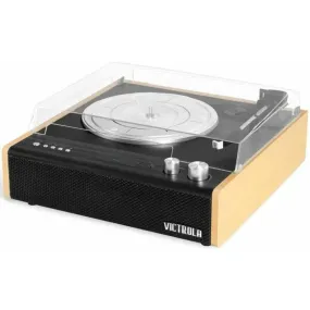 Victrola Eastwood Portable Dual Bluetooth Turntable - Bamboo & Black | VTA-72-BAM-EU