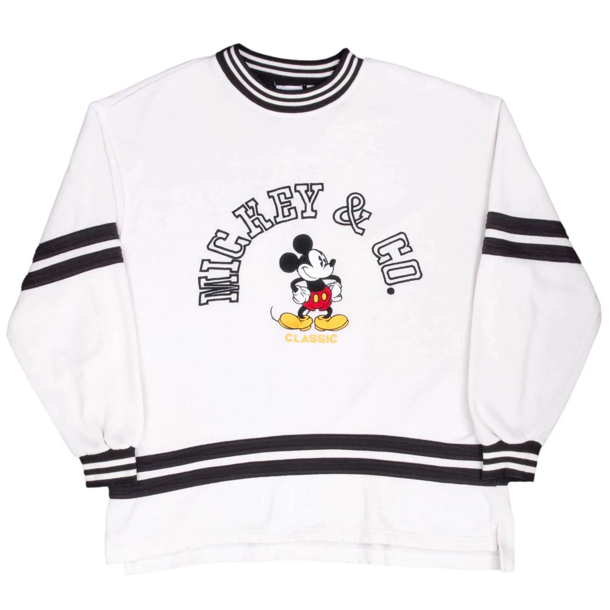 VINTAGE DISNEY MICKEY MOUSE & CO 1990S WHITE SWEATSHIRT XL