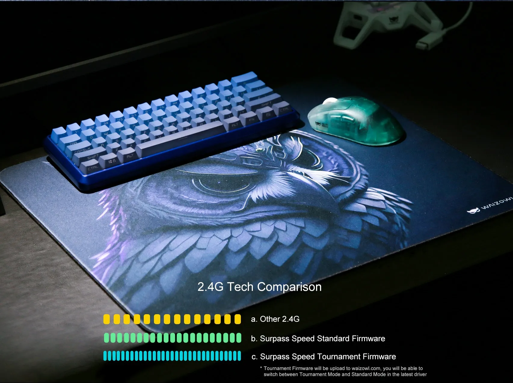 Waizowl OGM PRO Ink Feather Wireless Gaming Mouse