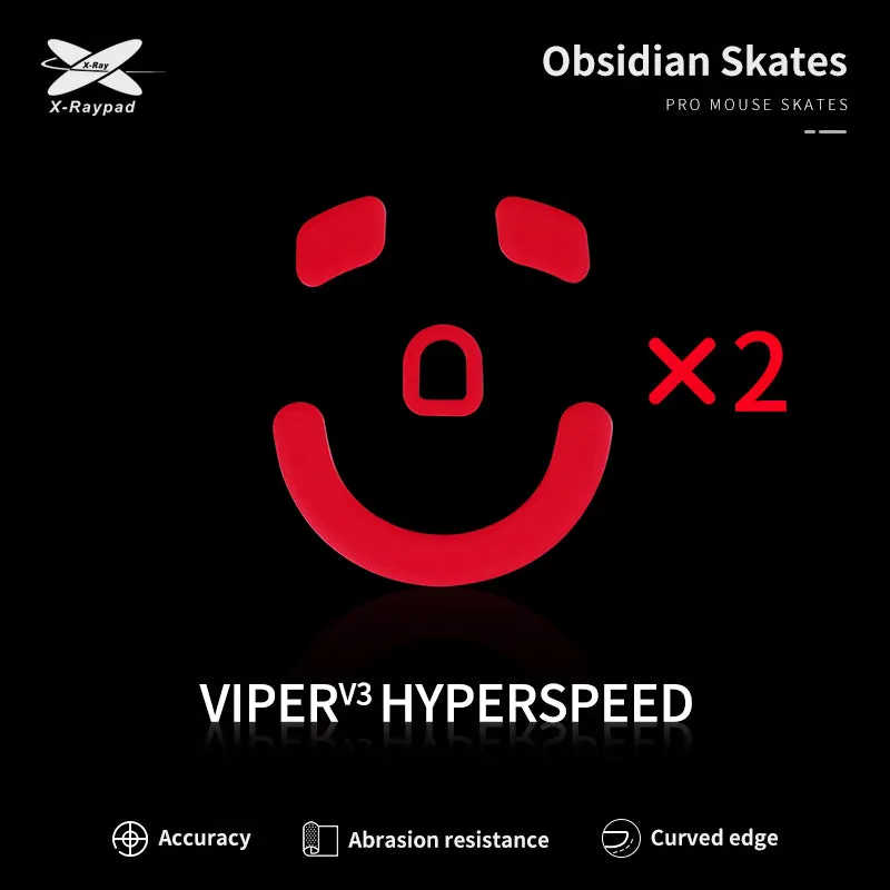 X-Raypad Obsidian Mouse Skates for Razer Viper V3 Hyperspeed