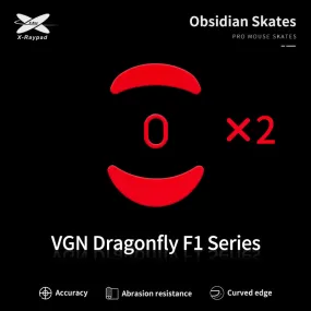 X-Raypad Obsidian Mouse Skates for VGN Dragonfly F1 Series