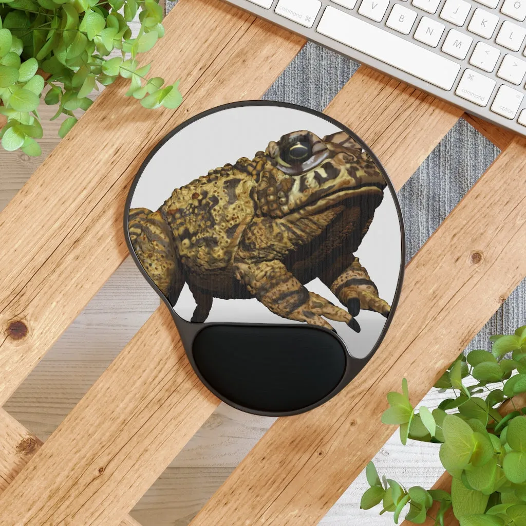 Yellow Toad Mouse Pad With Wrist Rest