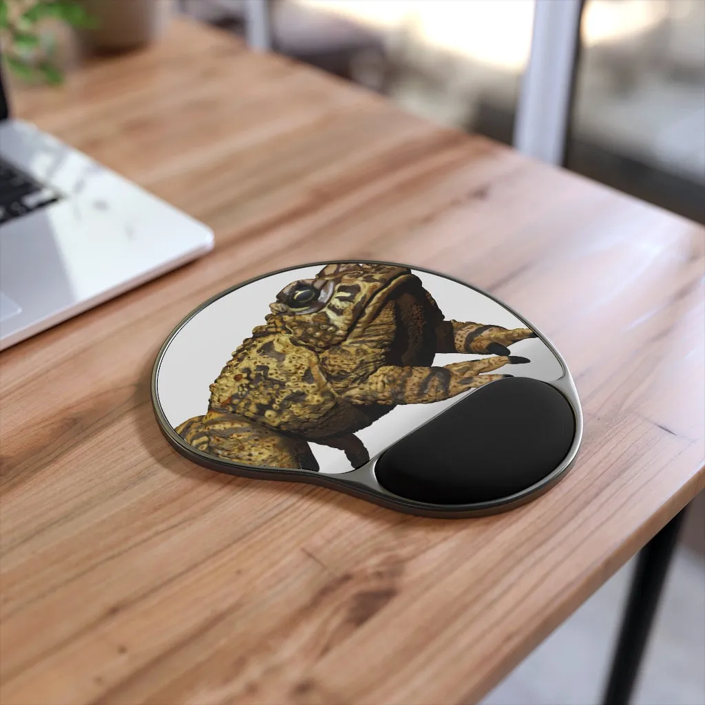 Yellow Toad Mouse Pad With Wrist Rest