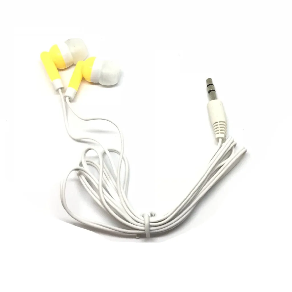 Yellow/Gold Stereo Earbud Headphones